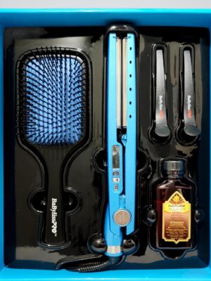 Kit Babyliss ORIGINAL  Plancha 2091 + Cepillo + Aceite + Pinzas