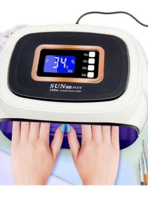 Lampara Secador Uñas 108w Profesional Pantalla Temporizador