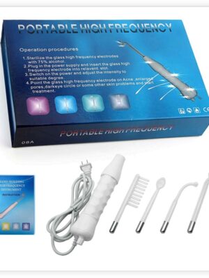 Alta Frecuencia Portatil Facial Y Corporal 4 Electrodos
